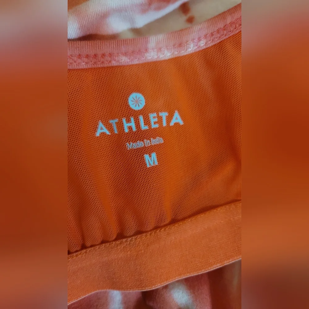 Athleta Maxi Dress Tie-Dye Black High-Low Size Medium‎ Sleeveless Inner Bra